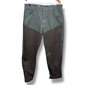 Wrangler Pro Gear Rugged Wear Two Tone Green Pants Size 36x30